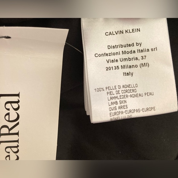 Calvin Klein Size 4 Fall/Winter 2015 Leather Panel Mini Dress - Picture 12 of 15